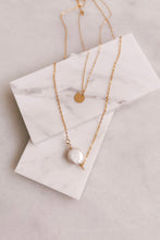 Load image into Gallery viewer, Dainty Coin Pearl Necklace