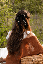 Load image into Gallery viewer, Black Daisy Hair Scarf