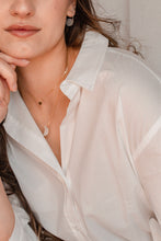 Load image into Gallery viewer, Quarter Moon Moonstone Pendant Necklace