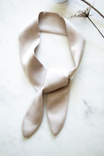 Load image into Gallery viewer, Heather Grey Silky Hair Scarf
