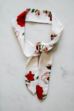 Load image into Gallery viewer, Red and White Floral Hair Scarf