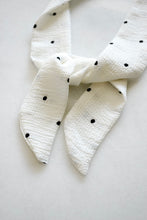 Load image into Gallery viewer, White Polka-Dot Hair Scarf