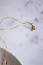 Load image into Gallery viewer, Quarter Moon Moonstone Pendant Necklace