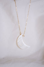 Load image into Gallery viewer, Quarter Moon Mother of Pearl Necklace