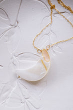 Load image into Gallery viewer, Quarter Moon Mother of Pearl Necklace