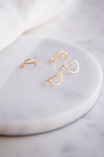 Load image into Gallery viewer, Semi Circle Ear Climbers