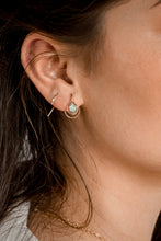 Load image into Gallery viewer, Faceted Front and Back Labradorite Ear Jackets