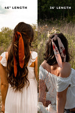 Load image into Gallery viewer, Red and White Floral Hair Scarf