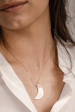 Load image into Gallery viewer, Quarter Moon Mother of Pearl Necklace