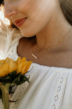 Load image into Gallery viewer, Minimalist Gold Bar Necklace