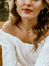 Load image into Gallery viewer, Minimalist Gold Bar Necklace