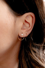 Load image into Gallery viewer, Pearl Ear Jacket Earrings