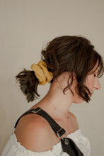 Load image into Gallery viewer, Mustard Ribbed Textured Scrunchie