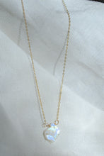 Load image into Gallery viewer, Rainbow Moonstone Slice Necklace