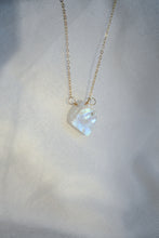Load image into Gallery viewer, Rainbow Moonstone Slice Necklace