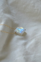 Load image into Gallery viewer, Rainbow Moonstone Slice Necklace