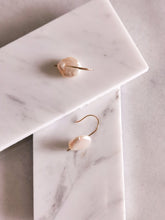 Load image into Gallery viewer, Mini Coin Pearl Drop Earrings
