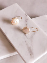 Load image into Gallery viewer, Mini Coin Pearl Drop Earrings