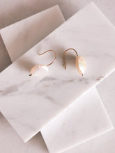 Load image into Gallery viewer, Mini Coin Pearl Drop Earrings