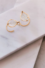 Load image into Gallery viewer, Rainbow Moonstone Ear Jackets