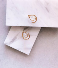 Load image into Gallery viewer, Rainbow Moonstone Ear Jackets