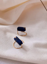 Load image into Gallery viewer, Minimalist Lapis Ear Jacket Earrings