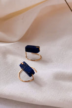 Load image into Gallery viewer, Minimalist Lapis Ear Jacket Earrings