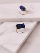 Load image into Gallery viewer, Minimalist Lapis Ear Jacket Earrings