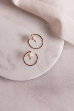 Load image into Gallery viewer, Pearl Ear Jacket Earrings