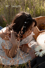 Load image into Gallery viewer, Red and White Floral Hair Scarf