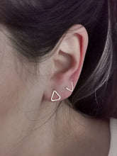 Load image into Gallery viewer, Geometric Triangle Studs