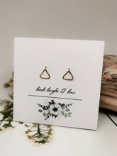 Load image into Gallery viewer, Geometric Triangle Studs