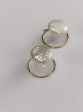 Load image into Gallery viewer, Coin Pearl Ear Jacket Earrings
