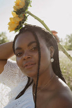 Load image into Gallery viewer, Coin Pearl Drop Earrings