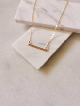 Load image into Gallery viewer, Minimalist Gold Bar Necklace