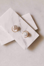Load image into Gallery viewer, Coin Pearl Ear Jacket Earrings