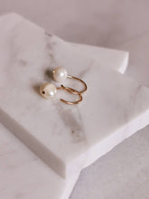Load image into Gallery viewer, Pearl Hugger Earrings
