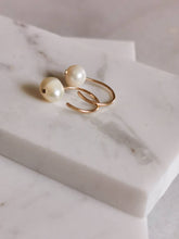Load image into Gallery viewer, Pearl Hugger Earrings
