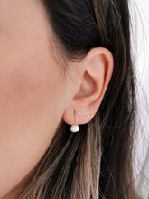 Load image into Gallery viewer, Pearl Hugger Earrings