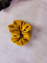 Load image into Gallery viewer, Mustard Ribbed Textured Scrunchie