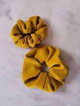 Load image into Gallery viewer, Mustard Ribbed Textured Scrunchie