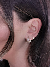 Load image into Gallery viewer, Rainbow Moonstone Ear Jackets