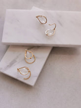 Load image into Gallery viewer, Rainbow Moonstone Ear Jackets