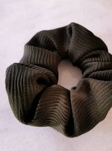 Load image into Gallery viewer, Olive Green Textured Scrunchie