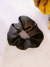 Load image into Gallery viewer, Olive Green Textured Scrunchie