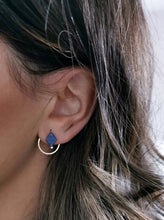 Load image into Gallery viewer, Lapis Lazuli Geometric Earrings