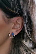 Load image into Gallery viewer, Lapis Lazuli Geometric Earrings