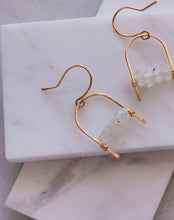 Load image into Gallery viewer, Boho Rainbow Moonstone Earrings
