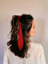 Load image into Gallery viewer, Cranberry Red Hair Scarf