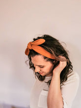 Load image into Gallery viewer, Pumpkin Textured Hair Scarf